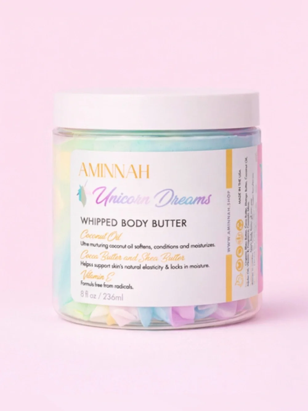 NWT Aminnah Unicorn Dreams Whipped Body Butter retails $38.00 USD